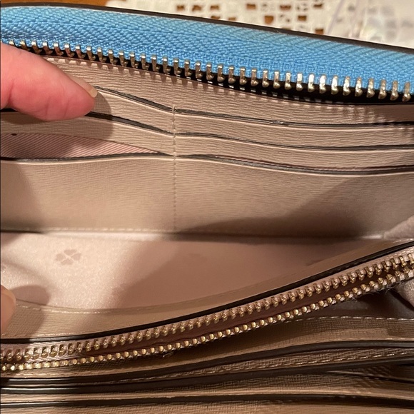 Kate Spade Blue Wallet with Fish Accents - Picture 4 of 7